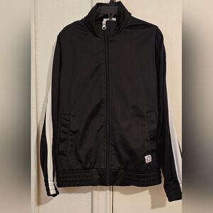 Girls Black and White Track Jacket